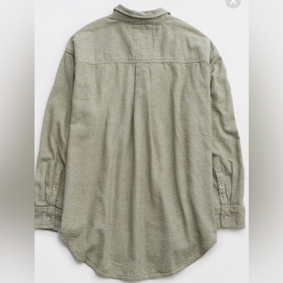 NWT Aerie Anytime Favs twill shirt oversized button up light shirt - Picture 4 of 14